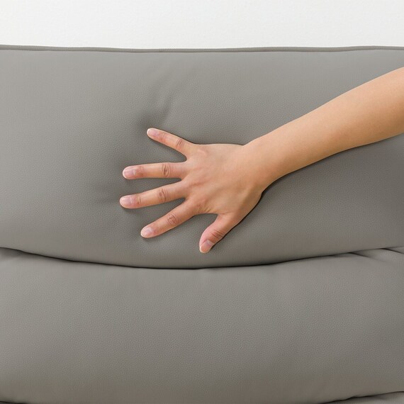 傷・汚れに強い 2人掛け電動リクライニングソファ 合皮タイプ (Nビリーバ3 Nシールド ヒーター付き GY) 14枚目画像