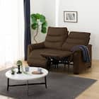 2人掛け電動リクライニングソファ 布張りタイプ(Nビリーバ3 マイクロF BR) 1枚目画像