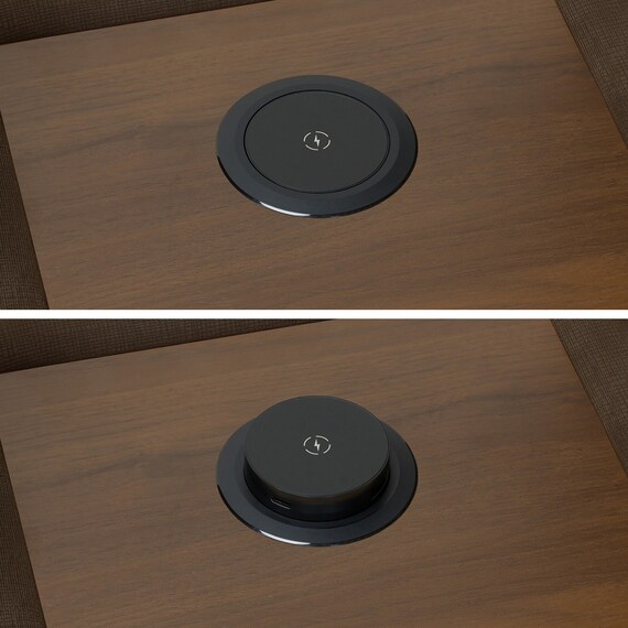 2人掛け電動リクライニングソファ 収納ユニット付き 布張りタイプ(Nビリーバ3 マイクロF BR) 22枚目画像