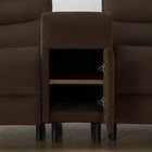 2人掛け電動リクライニングソファ 収納ユニット付き 布張りタイプ(Nビリーバ3 マイクロF BR) 26枚目画像