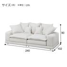 3人掛けソファ 布張りタイプ (SD10 IV) 14枚目画像