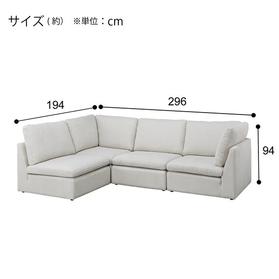 布張りコーナーソファセット(SD11 IV) 6枚目画像