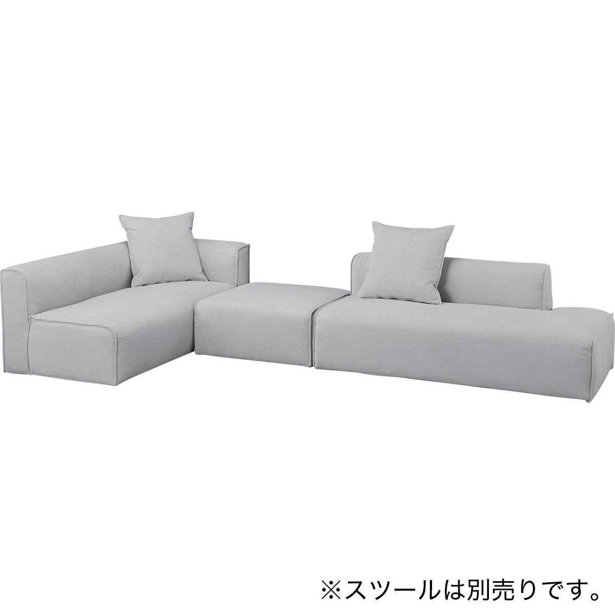 コーナーソファカウチセット 布張りタイプ (SF01 LGY) | ニトリネット