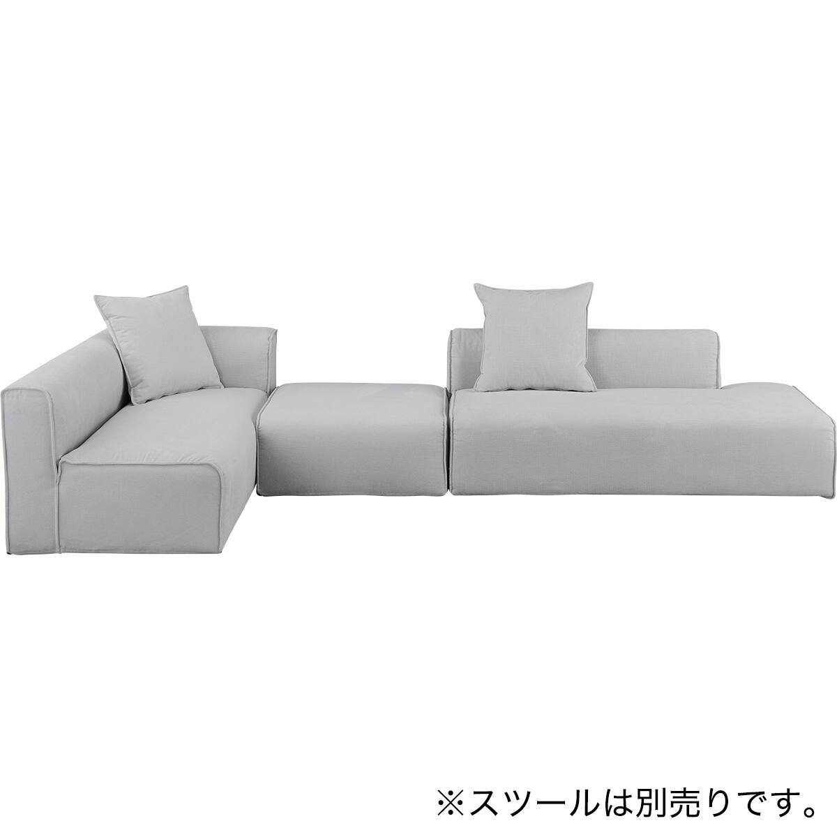 コーナーソファカウチセット 布張りタイプ (SF01 LGY) | ニトリネット