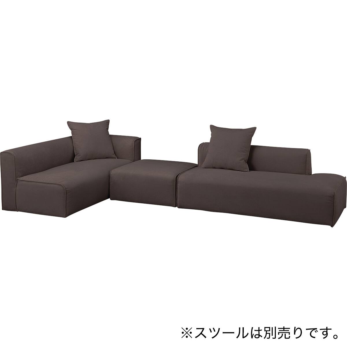 コーナーソファカウチセット 布張りタイプ (SF01 DBR) | ニトリネット