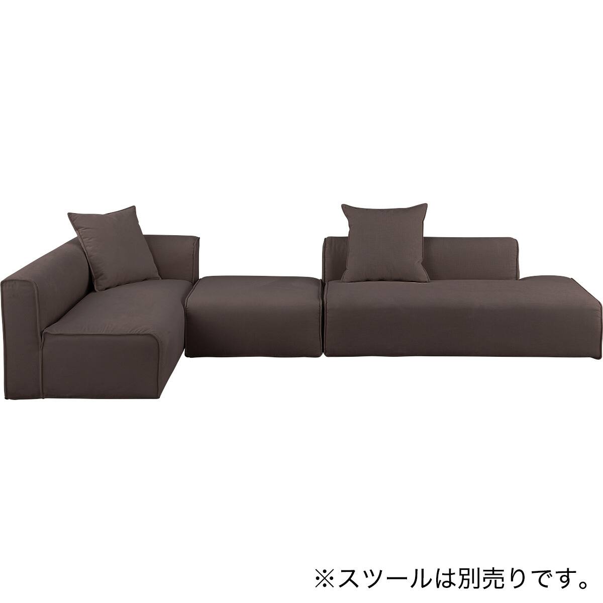 コーナーソファカウチセット 布張りタイプ (SF01 DBR) | ニトリネット