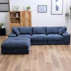 フロアカウチソファ 布張りタイプ (RT NV) 1枚目画像