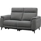 2人掛け 電動リクライニングソファ 布張りタイプ(LB07 DGY) 1枚目画像