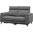 2人掛け 電動リクライニングソファ 布張りタイプ(LB07 DGY) 1枚目画像