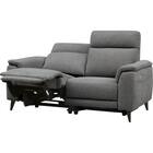 2人掛け 電動リクライニングソファ 布張りタイプ(LB07 DGY) 2枚目画像