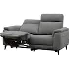 2人掛け 電動リクライニングソファ 布張りタイプ(LB07 DGY) 2枚目画像