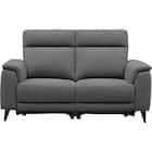 2人掛け 電動リクライニングソファ 布張りタイプ(LB07 DGY) 2枚目画像