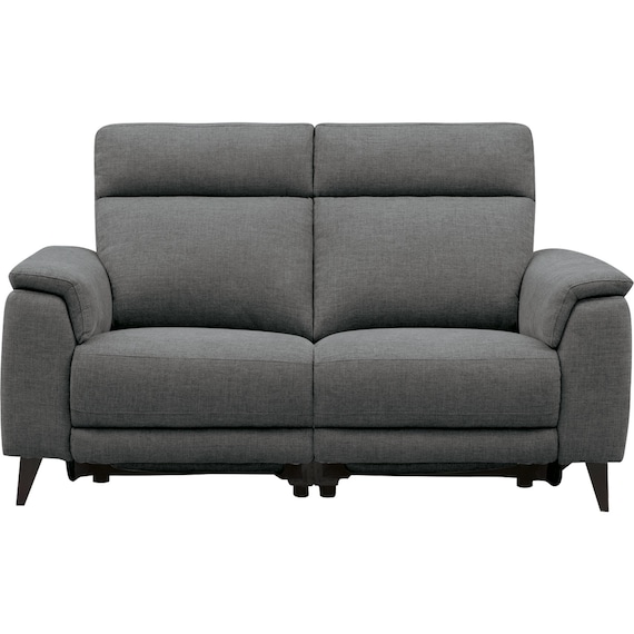 2人掛け 電動リクライニングソファ 布張りタイプ(LB07 DGY) 2枚目画像