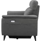 2人掛け 電動リクライニングソファ 布張りタイプ(LB07 DGY) 3枚目画像