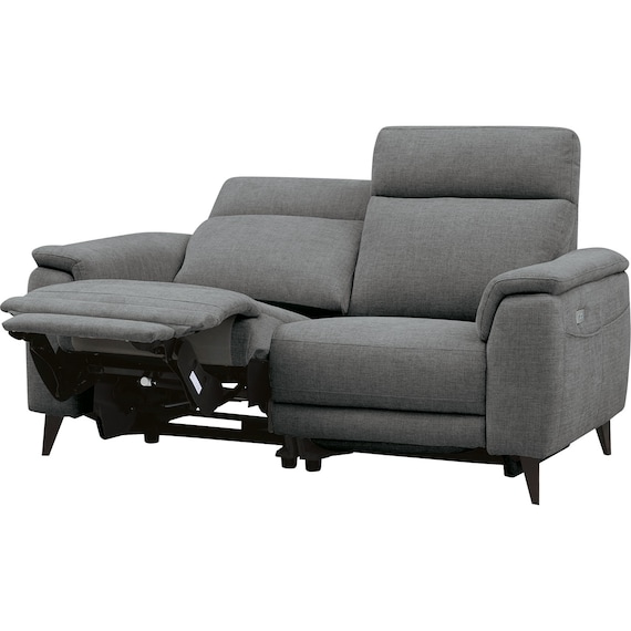 2人掛け 電動リクライニングソファ 布張りタイプ(LB07 DGY) 5枚目画像