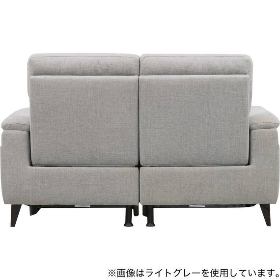 2人掛け 電動リクライニングソファ 布張りタイプ(LB07 DGY) 6枚目画像