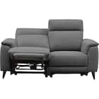 2人掛け 電動リクライニングソファ 布張りタイプ(LB07 DGY) 6枚目画像