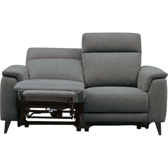 2人掛け 電動リクライニングソファ 布張りタイプ(LB07 DGY) 6枚目画像