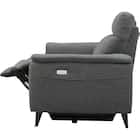 2人掛け 電動リクライニングソファ 布張りタイプ(LB07 DGY) 8枚目画像