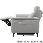 2人掛け 電動リクライニングソファ 布張りタイプ(LB07 DGY) 10枚目画像