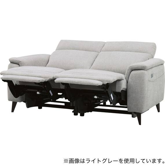 2人掛け 電動リクライニングソファ 布張りタイプ(LB07 DGY) 11枚目画像