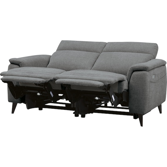 2人掛け 電動リクライニングソファ 布張りタイプ(LB07 DGY) 11枚目画像