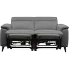 2人掛け 電動リクライニングソファ 布張りタイプ(LB07 DGY) 12枚目画像