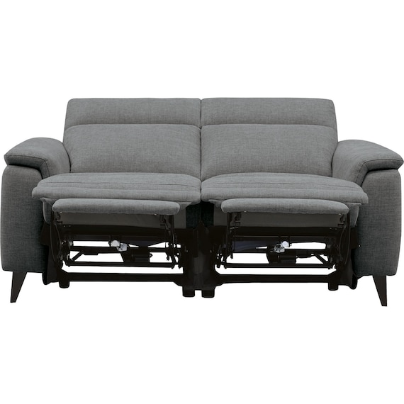 2人掛け 電動リクライニングソファ 布張りタイプ(LB07 DGY) 12枚目画像