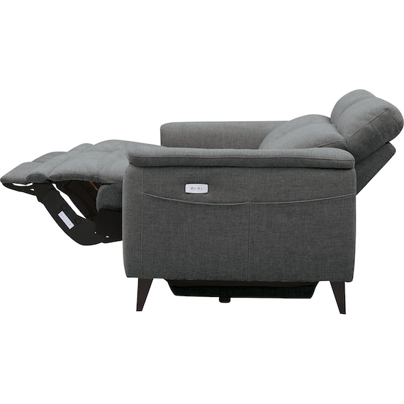 2人掛け 電動リクライニングソファ 布張りタイプ(LB07 DGY) 13枚目画像