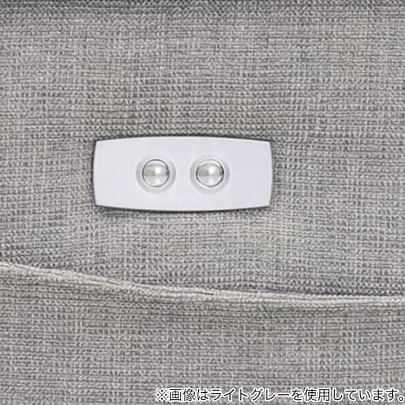 2人掛け 電動リクライニングソファ 布張りタイプ(LB07 DGY) 14枚目画像