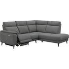 コーナー電動リクライニングソファ 布張りタイプ(LB07 左コーナー DGY) 2枚目画像