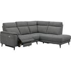 コーナー電動リクライニングソファ 布張りタイプ(LB07 左コーナー DGY) 3枚目画像