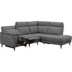 コーナー電動リクライニングソファ 布張りタイプ(LB07 左コーナー DGY) 5枚目画像