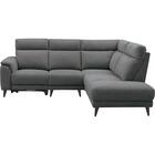 コーナー電動リクライニングソファ 布張りタイプ(LB07 左コーナー DGY) 6枚目画像