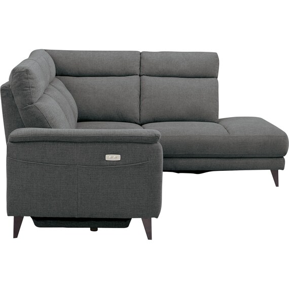 コーナー電動リクライニングソファ 布張りタイプ(LB07 左コーナー DGY) 7枚目画像