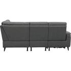 コーナー電動リクライニングソファ 布張りタイプ(LB07 左コーナー DGY) 12枚目画像