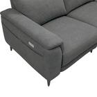 コーナー電動リクライニングソファ 布張りタイプ(LB07 左コーナー DGY) 14枚目画像