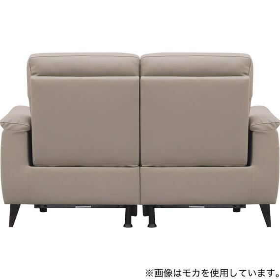 2人掛け 電動リクライニングソファ 本革(一部合成皮革)タイプ(LB07 DBR) 4枚目画像