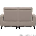 2人掛け 電動リクライニングソファ 本革(一部合成皮革)タイプ(LB07 DBR) 4枚目画像
