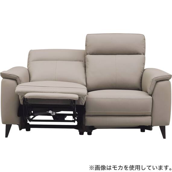 2人掛け 電動リクライニングソファ 本革(一部合成皮革)タイプ(LB07 DBR) 6枚目画像