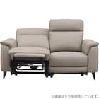 2人掛け 電動リクライニングソファ 本革(一部合成皮革)タイプ(LB07 DBR) 6枚目画像