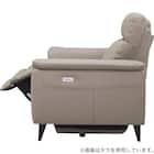 2人掛け 電動リクライニングソファ 本革(一部合成皮革)タイプ(LB07 DBR) 8枚目画像