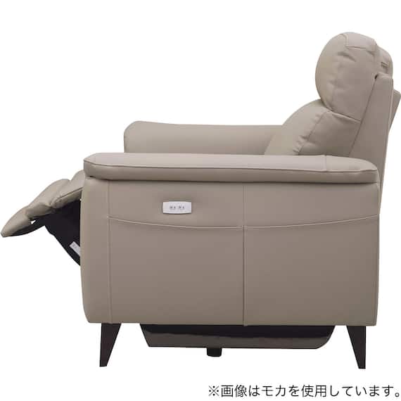 2人掛け 電動リクライニングソファ 本革(一部合成皮革)タイプ(LB07 DBR) 8枚目画像