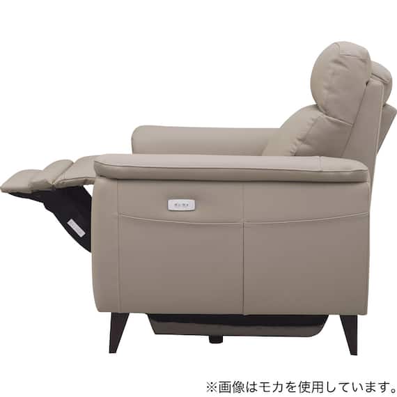 2人掛け 電動リクライニングソファ 本革(一部合成皮革)タイプ(LB07 DBR) 9枚目画像