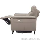 2人掛け 電動リクライニングソファ 本革(一部合成皮革)タイプ(LB07 DBR) 10枚目画像