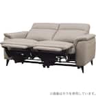 2人掛け 電動リクライニングソファ 本革(一部合成皮革)タイプ(LB07 DBR) 11枚目画像