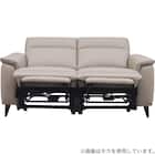 2人掛け 電動リクライニングソファ 本革(一部合成皮革)タイプ(LB07 DBR) 12枚目画像