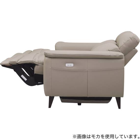2人掛け 電動リクライニングソファ 本革(一部合成皮革)タイプ(LB07 DBR) 13枚目画像