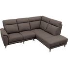 コーナー電動リクライニングソファ 本革(一部合成皮革)タイプ(LB07 左コーナー DBR) 15枚目画像