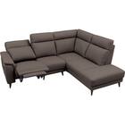 コーナー電動リクライニングソファ 本革(一部合成皮革)タイプ(LB07 左コーナー DBR) 16枚目画像